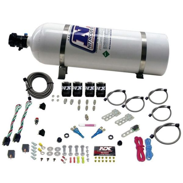 Nitrous FORD EFI DUAL STAGE (50-75-100-150HP X 2) WITH 15LB BOTTLE