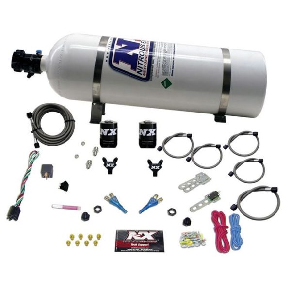 Nitrous GM EFI DUAL NOZZLE (100-300HP) WITH 15LB BOTTLE