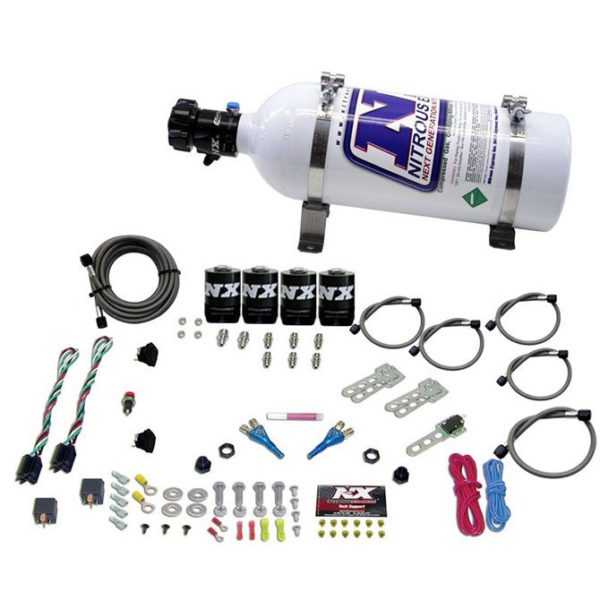 Nitrous DODGE EFI DUAL STAGE (50-75-100-150HP) X 2 WITH 5LB BOTTLE