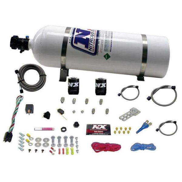 Nitrous UNIVERSAL SYSTEM FOR EFI (ALL SINGLE NOZZLE APPLICATION) WITH 15LB BOTTLE