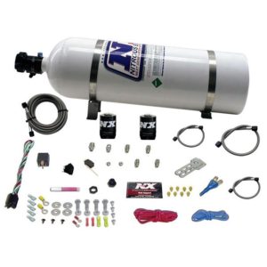 Nitrous E85 UNIVERSAL SYSTEM FOR EFI (SINGLE NOZZLE APPLICATION) WITH 15LB BOTTLE