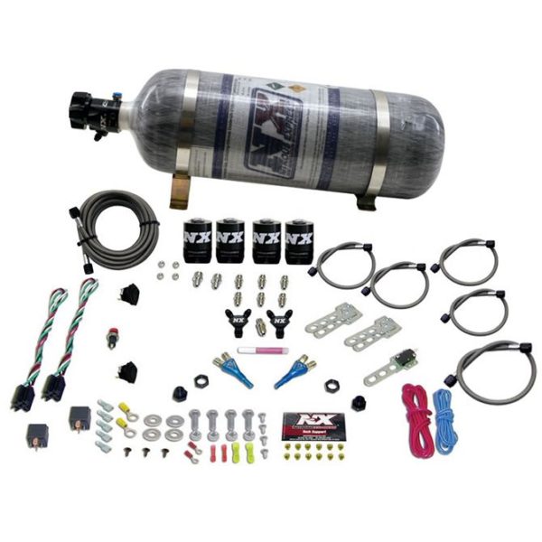 Nitrous SPORT COMPACT EFI DUAL STAGE (35-75) X 2 WITH COMPOSITE BOTTLE