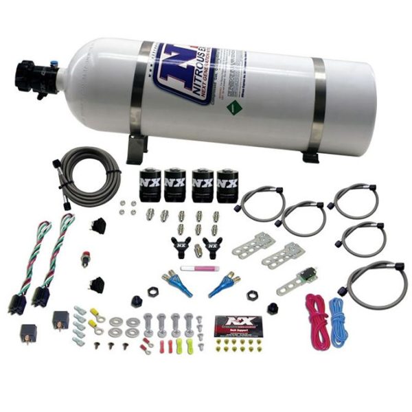 Nitrous SPORT COMPACT EFI DUAL STAGE (35-75) X 2 WITH 15LB BOTTLE
