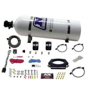 Nitrous LS 90mm PLATE SYSTEM (50-400HP) W/ 15LB BOTTLE