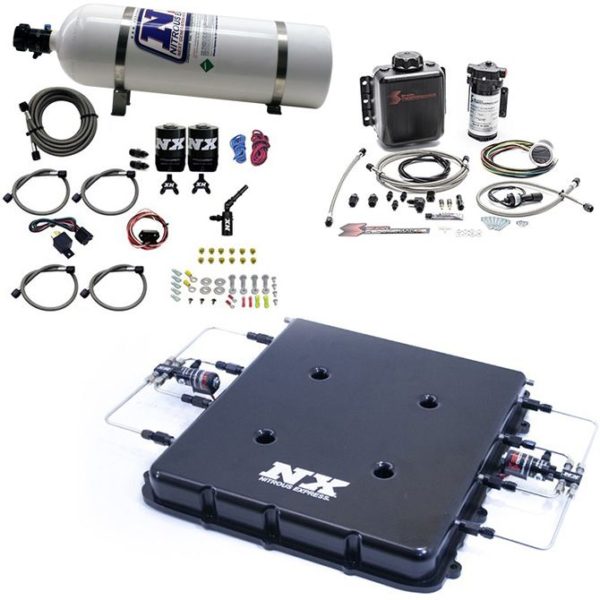 Nitrous Nitrous & Water Methanol System w/Billet LT4 Supercharger Lid 15lb Bottle