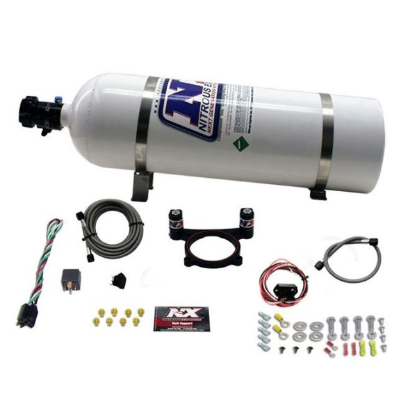 Nitrous 5.0L 4 VALVE COYOTE PLATE SYSTEM (50-200HP) WITH 15LB BOTTLE