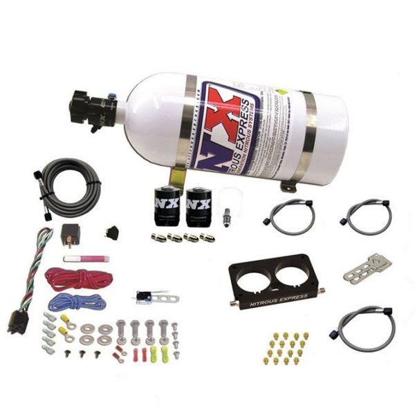 Nitrous FORD 4 VALVE NITROUS PLATE SYSTEM (50-300HP) WITHOUT BOTTLE (STOCK TB)