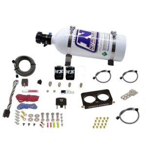 Nitrous FORD 4 VALVE NITROUS PLATE SYSTEM (50-300HP) WITH 5LB BOTTLE (STOCK TB)