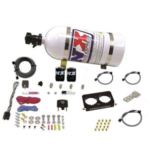 Nitrous FORD 4 VALVE NITROUS PLATE SYSTEM (50-300HP) WITH 10LB BOTTLE (STOCK TB)