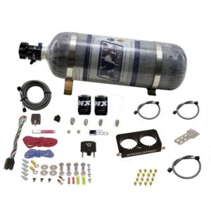 Nitrous FORD 4 VALVE NITROUS PLATE SYSTEM (50-300HP) WITH COMPOSITE BOTTLE (STOCK TB)