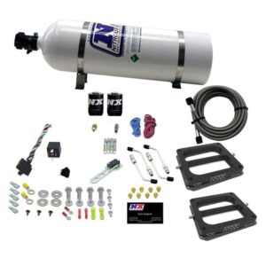 Nitrous DUAL/Dominator/GASOLINE (50-100-150-200-250-300HP) WITH 15LB BOTTLE