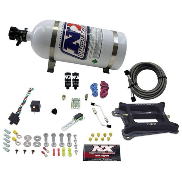 Nitrous 4150 HITMAN PLUS 4-BBL (50-100-150-200HP) WITH 10LB BOTTLE