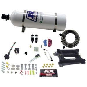 Nitrous 4150 HITMAN PLUS 4-BBL (50-100-150-200HP) WITH 15LB BOTTLE