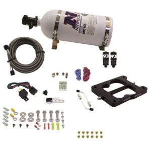 Nitrous Q-JET/HOLLEY SPREAD BORE HITMAN PLUS (50-100-150-200HP) WITH 10LB BOTTLE