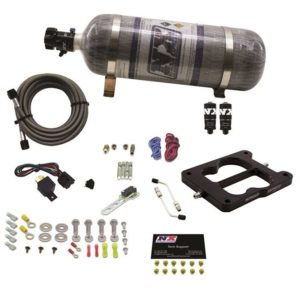 Nitrous Q-JET/HOLLEY SPREAD BORE HITMAN PLUS WITH COMPOSITE BOTTLE