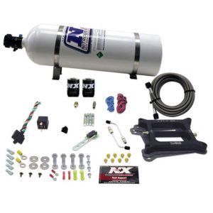 Nitrous 4150 4-BBL/GASOLINE (100-200-300-400-500HP) WITH 15LB BOTTLE