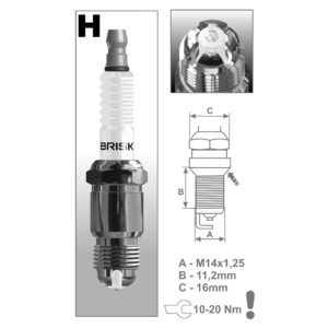 BRISK PREMIUM LGS RACING SPARK PLUG