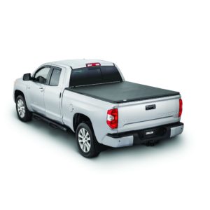 Tonno Pro Tonno Fold 42-407 Tri-Fold Soft Tonneau Cover for 2004-2015 Nissan Titan | Fits 5.5 Ft. Bed, Includes Utility Track Adapter Kit