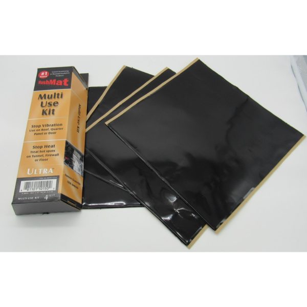 Multi Use Kit - Stealth Black Foil with Self-Adhesive Butyl-4 Sheets 12inx11in ea 3.7 sq ft