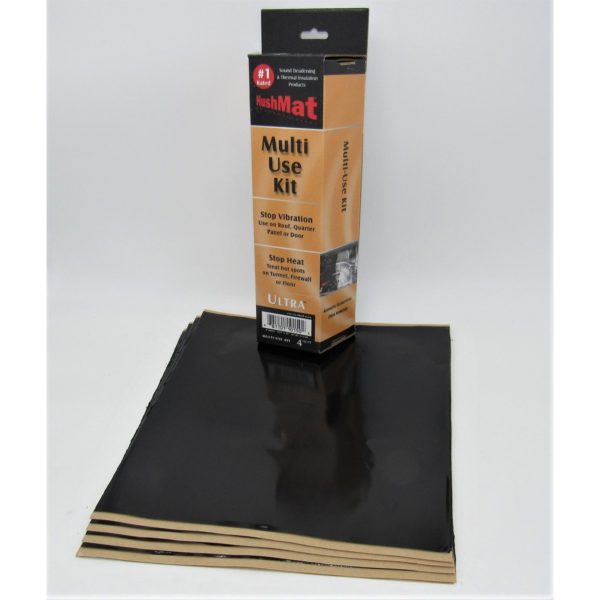 Multi Use Kit - Stealth Black Foil with Self-Adhesive Butyl-4 Sheets 12inx11in ea 3.7 sq ft