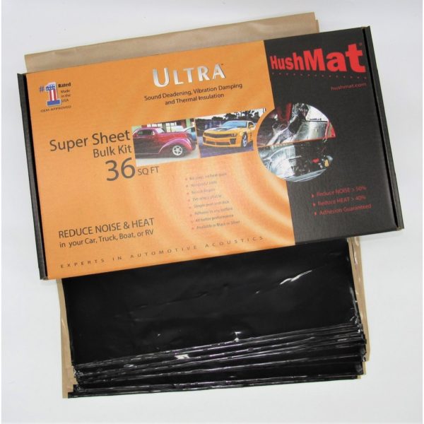 Super Bulk Kit - Stealth Black Foil with Self-Adhesive Butyl-9 Sheets 18inx32in ea 36 sq ft