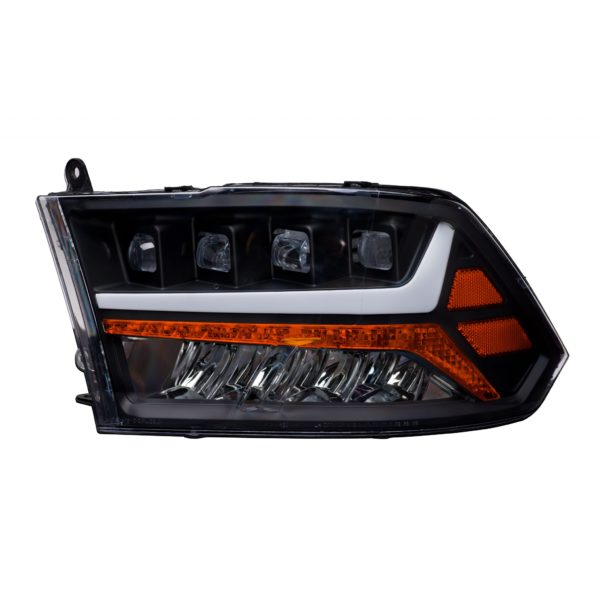 Alpha Owls 2009-2018 Dodge Ram 1500 / 2010-2018 Dodge Ram 2500/3500 Quad Pro LED Headlight - Black Housing
