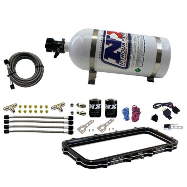 Nitrous Holley High Ram Plenum Plate System w/ 10lb Bottle