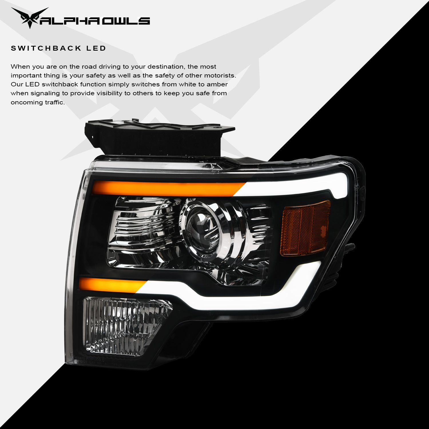 thumbnail image 2 of Spec-D Tuning Black LED Sequential Projector Headlights For 2004-2008 Ford F-150 2 of 5